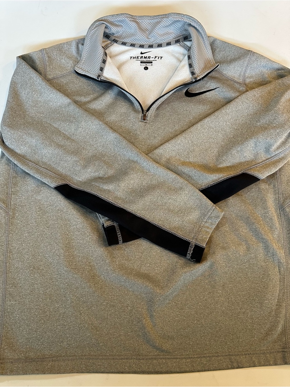 Nike Grey Quarter-Zip Pullover